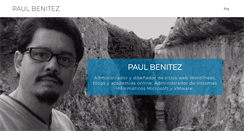 Desktop Screenshot of paulbenitez.com