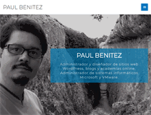 Tablet Screenshot of paulbenitez.com